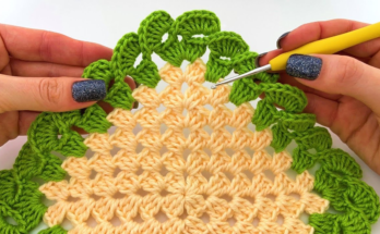 VERY EASY CROCHET SQUARE WITH A DIFFERENT BEEK