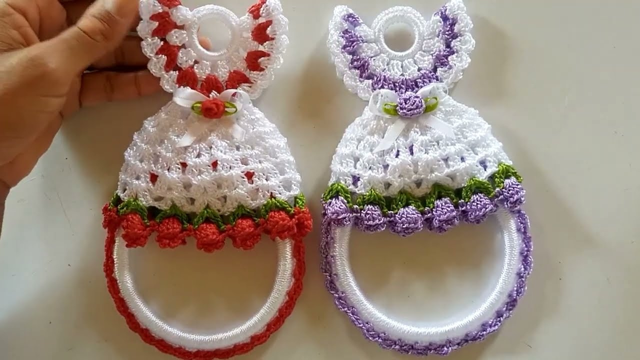 Amazing Pattern How To Make a CROCHET DISH CLOTH HOLDER DRESS