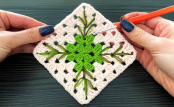 Super Easy DIFFERENT AND EASY CROCHET SQUARE