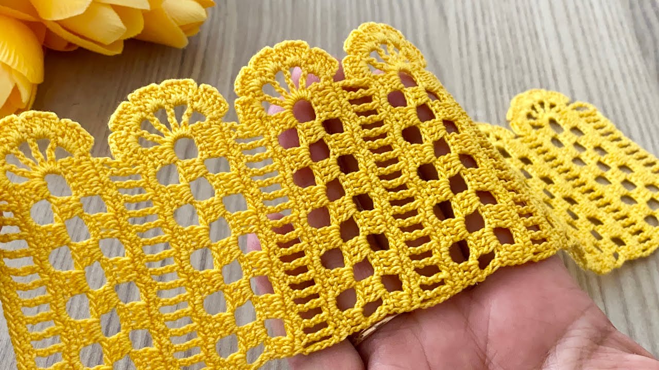 CROCHET NEW and EASY DESIGN Multi-Purpose Lace Edge Pattern