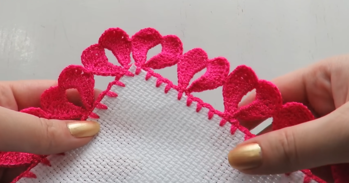 Crochet Hearts Border: A Beautiful, Versatile, and Emotional Edging Pattern