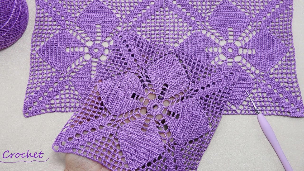 Crochet Flower Square Motif: A Step-by-Step Guide