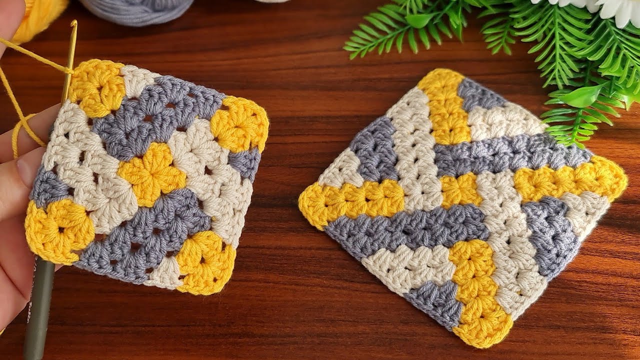Crochet Multicolor Granny Squares