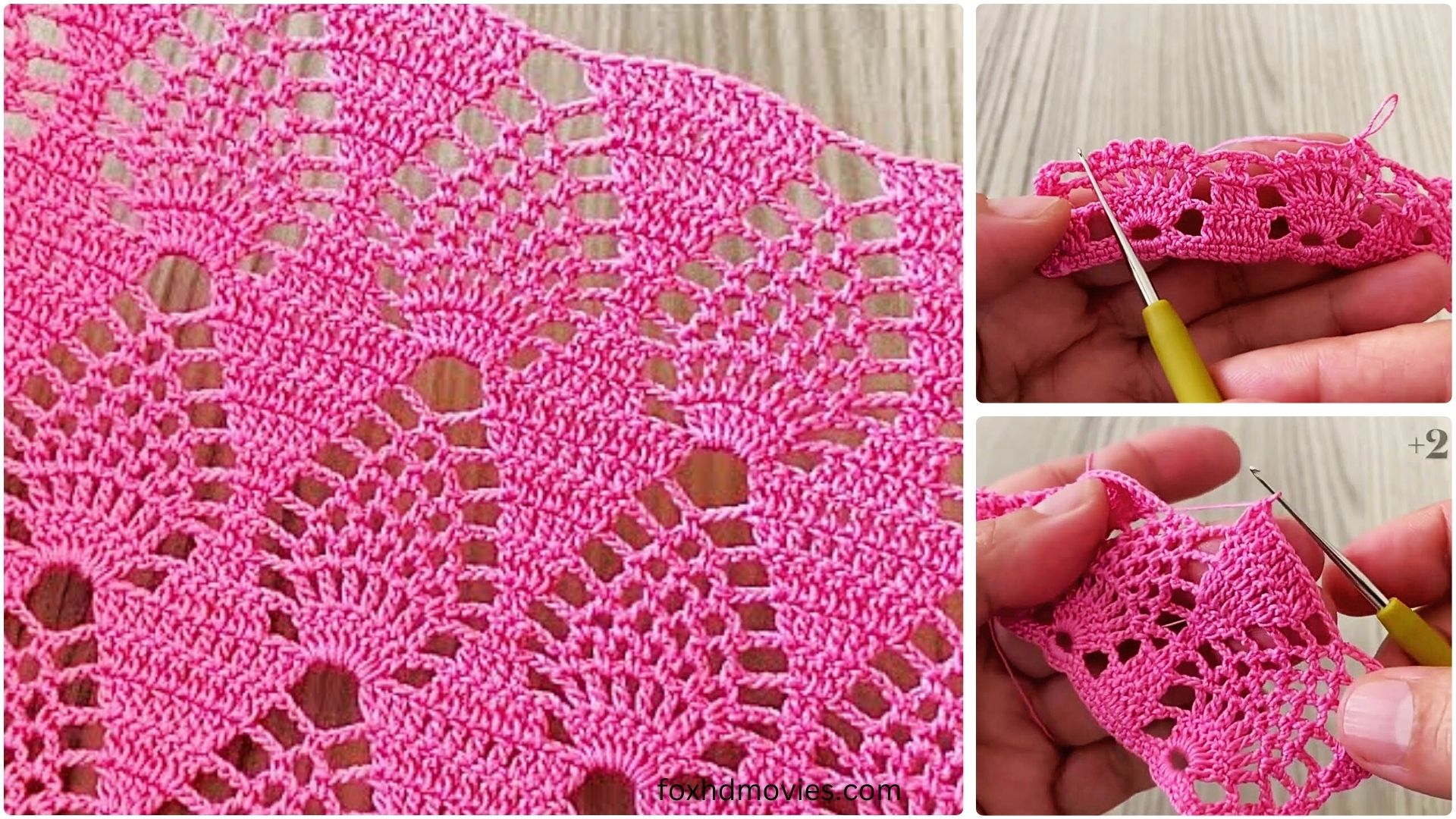 Easy Crochet Shawl, Blouse, Runner and Cover: Video Tutorial