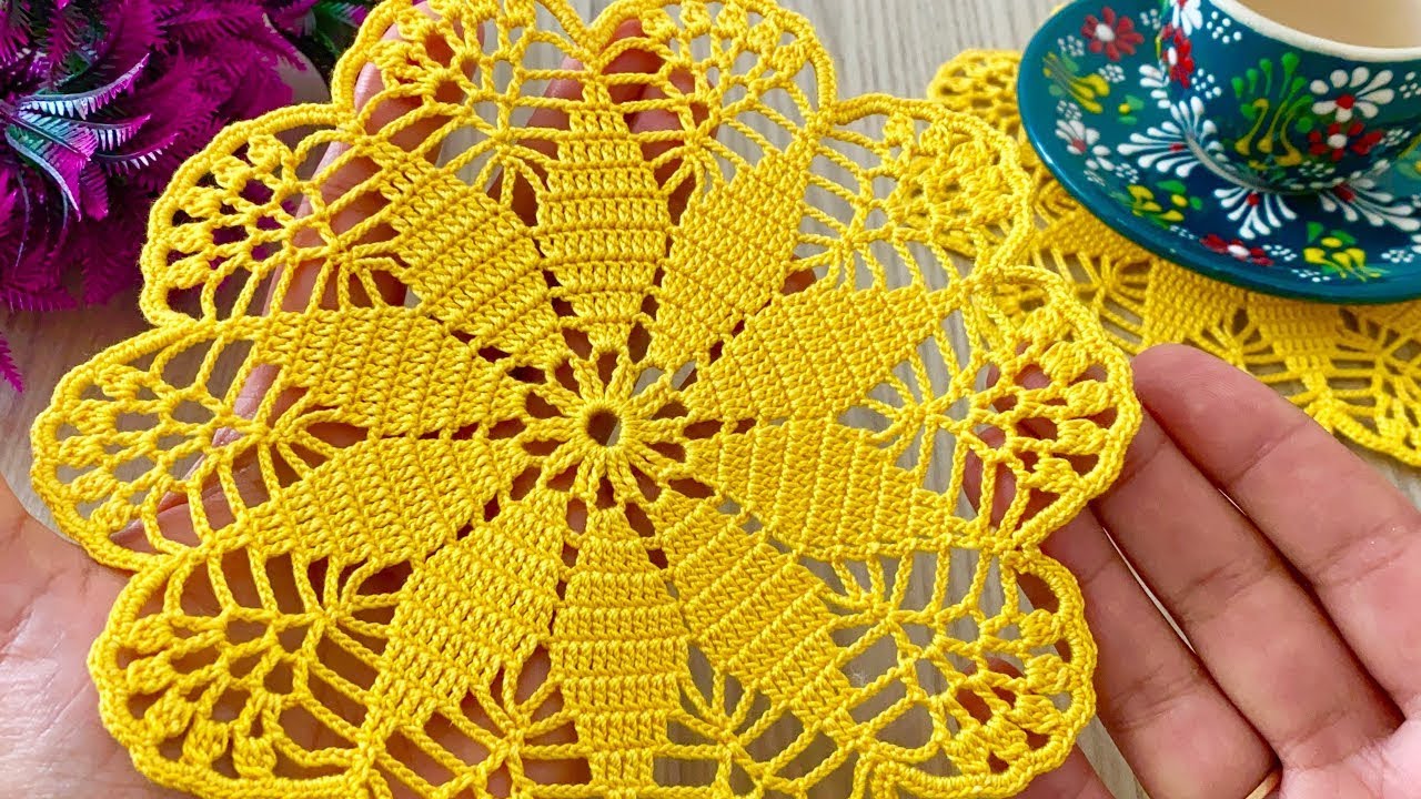 Large Piece Crochet Motif: Video tutorial