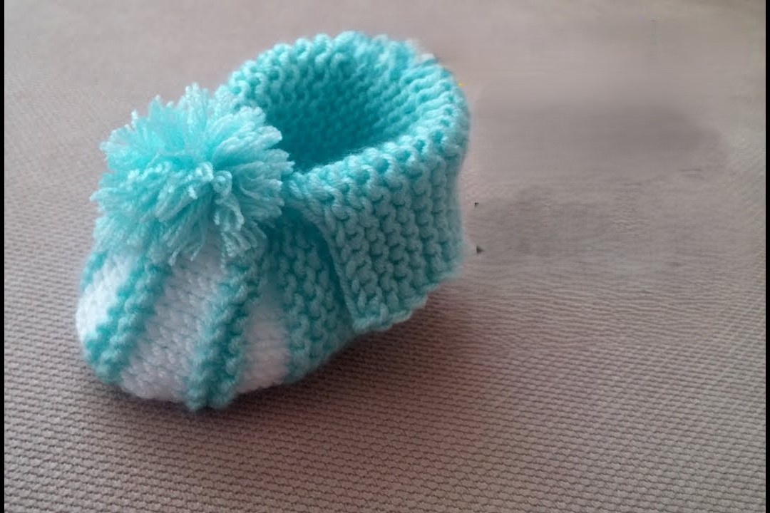Watermelon slice baby booties: Video tutorial