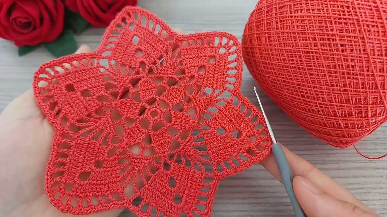 Crochet a Delicate Starburst Doily: Free Pattern