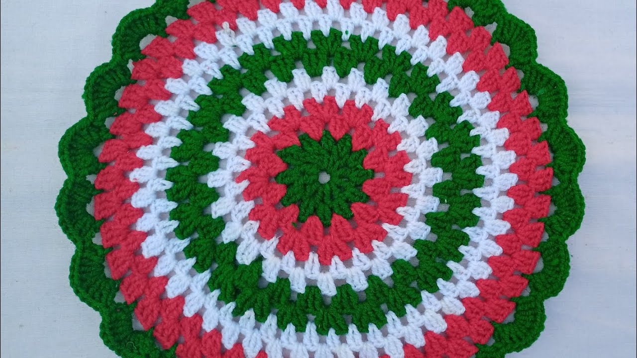 Crochet a Festive Multi-Color Doily: Free Pattern