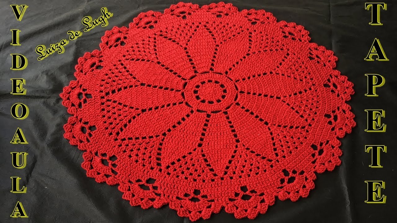 Crochet a Gorgeous Round Textured Rug: Video tutorial