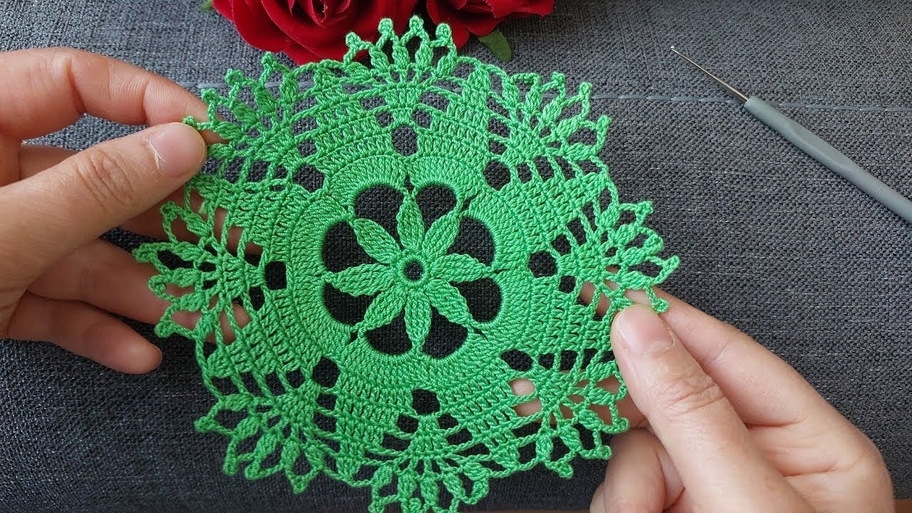 Crochet a Delicate Floral Lace Doily: Free Pattern