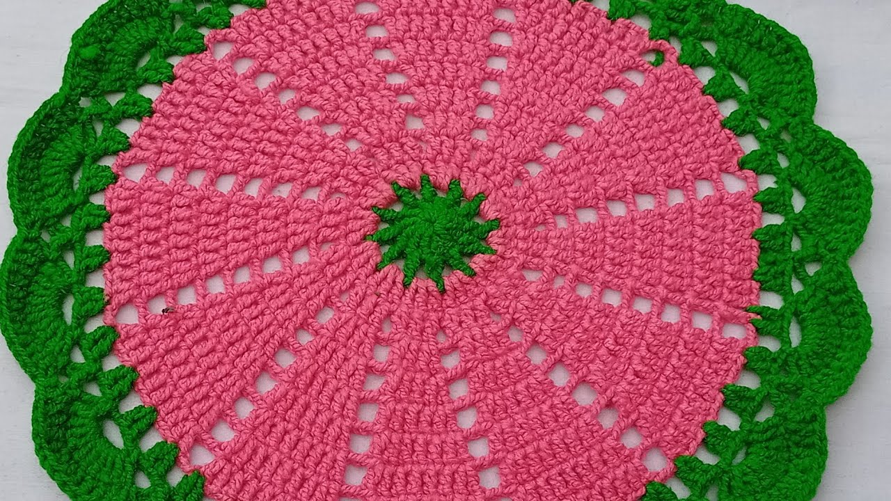 Sweet & Simple: Crochet a Charming Floral Coaster or Small Mat