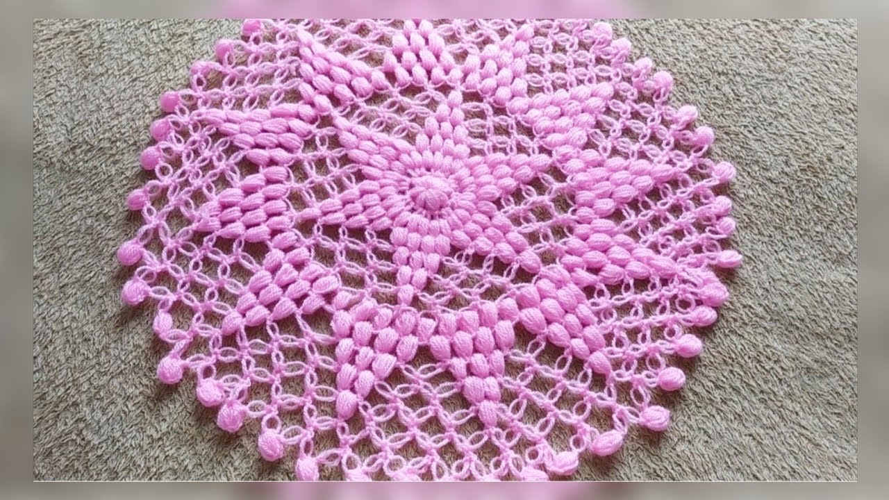 Crochet a Bold & Textured Doily with Popcorn Stitches – Free Pattern