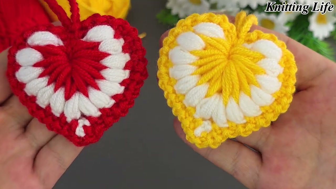 Crochet a Sweet Heart Keychain