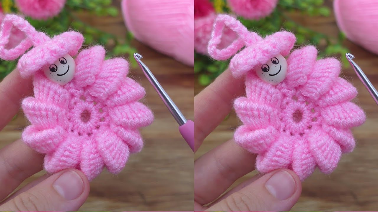 Wow!! ~♡Make This Pretty Crochet Keychain