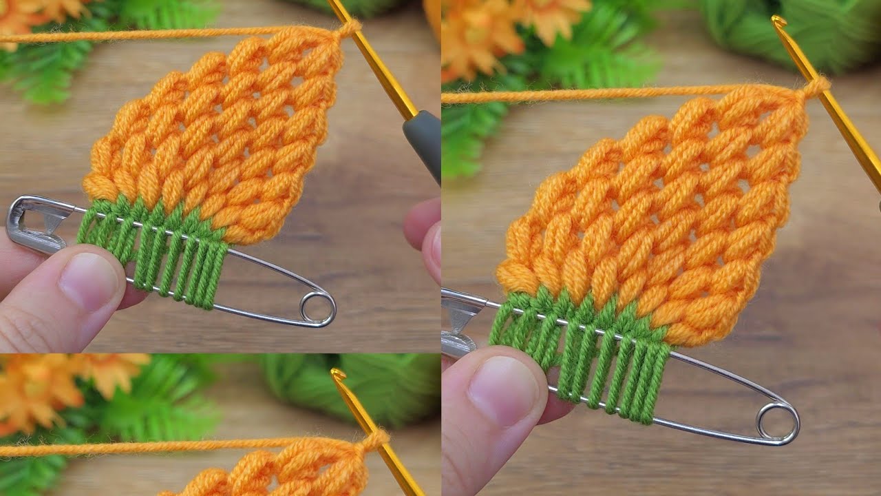 A Sweet Crochet Cute Carrot Keychain