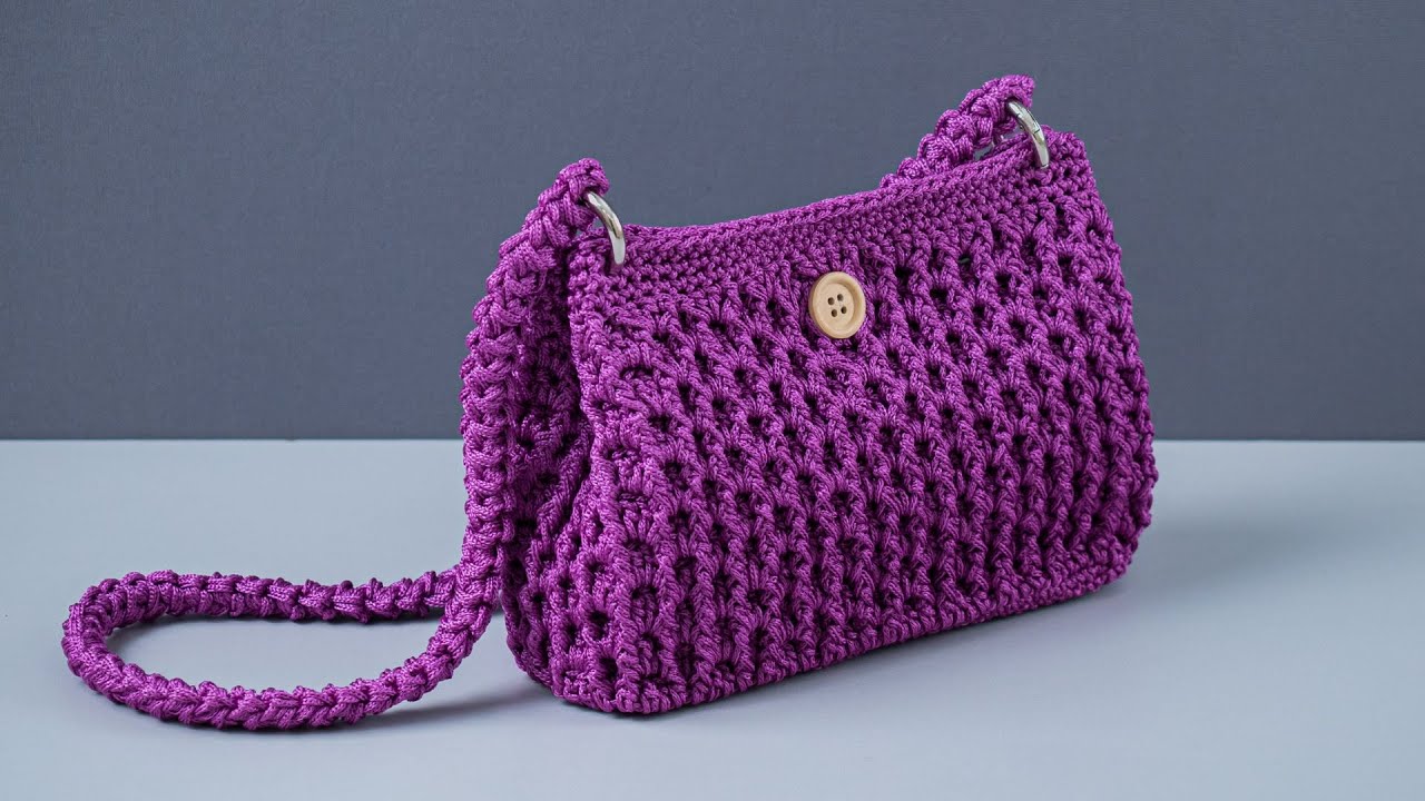 Easy crochet bag step by step tutorial