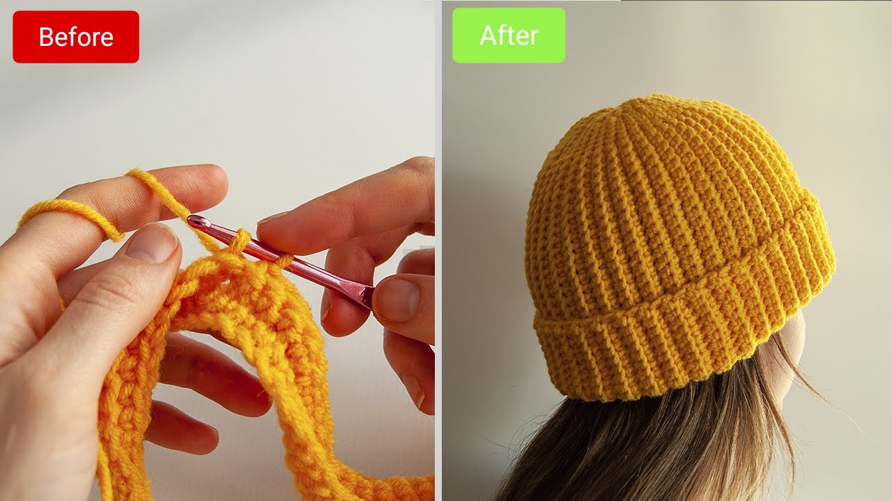 Easy Crochet Beanie For Beginners