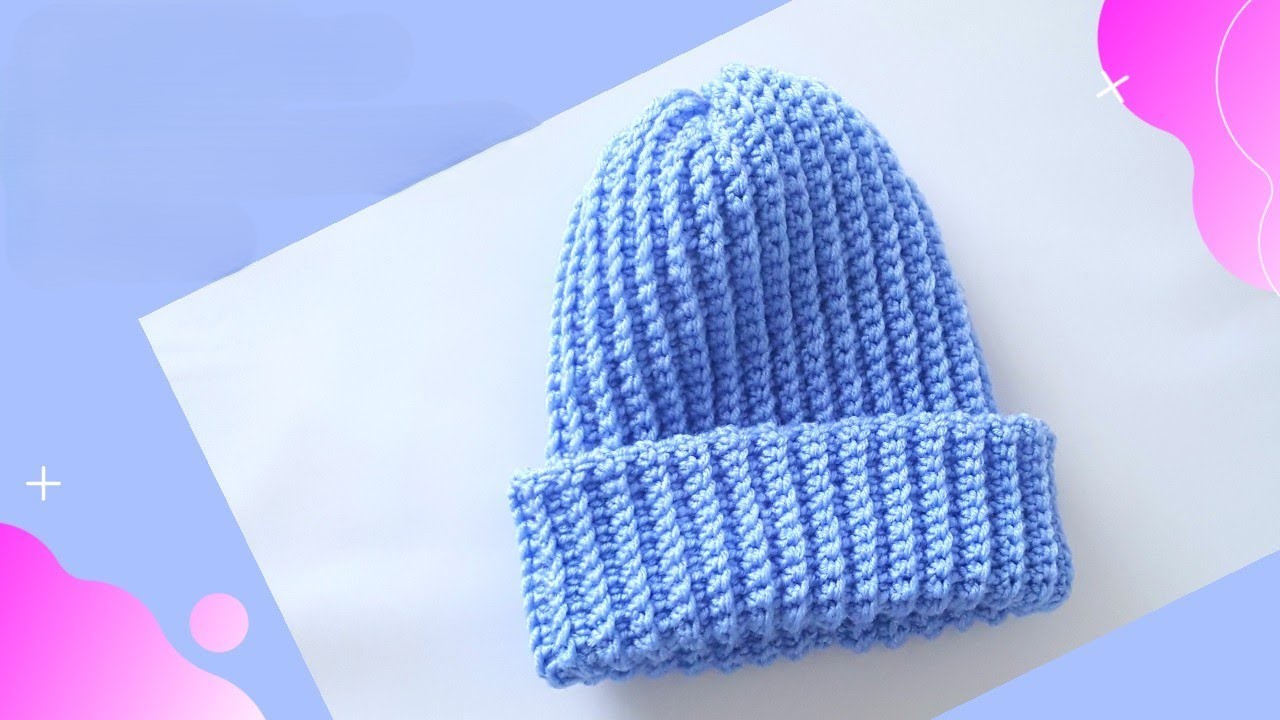 Ultra Simple Ribbed Beanie Pattern