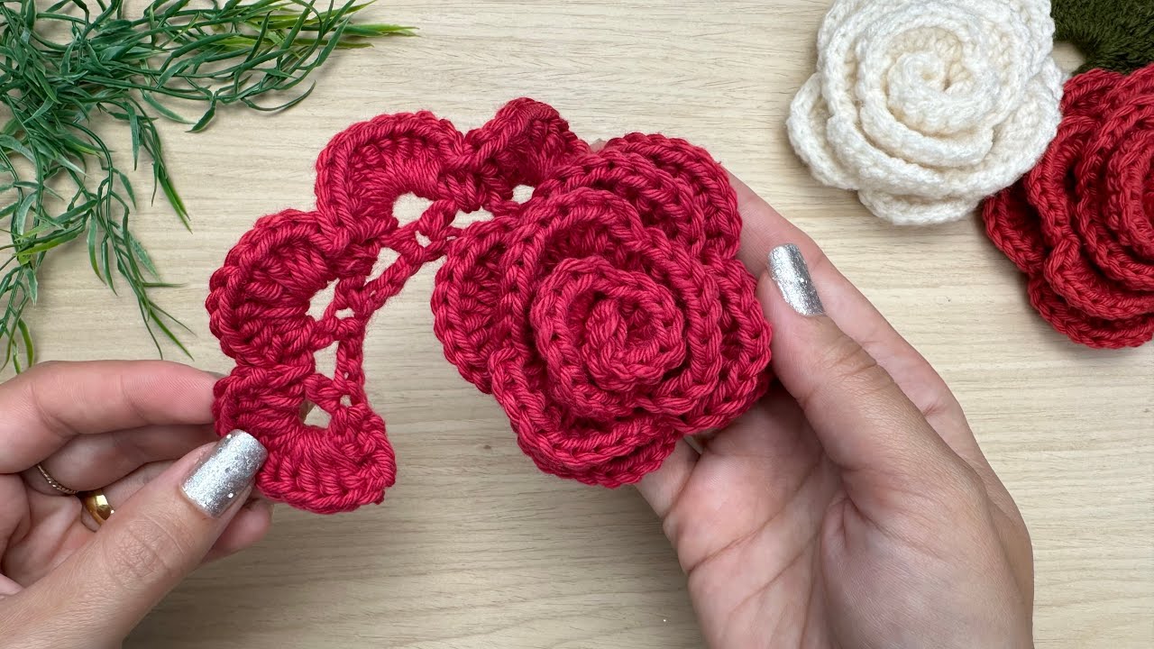 Easy Crochet Rose Pattern