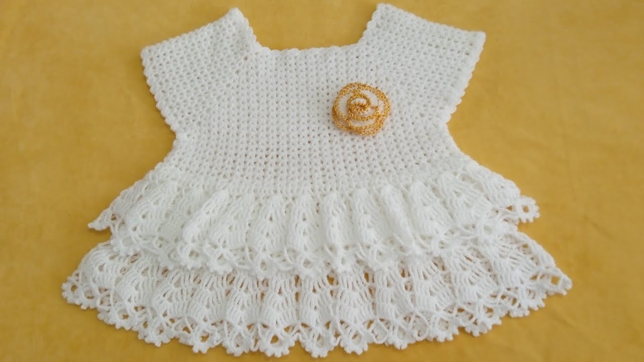 CHILDREN’S DRESS WITH RUFFLES FOR 3 TO 5 YEARS