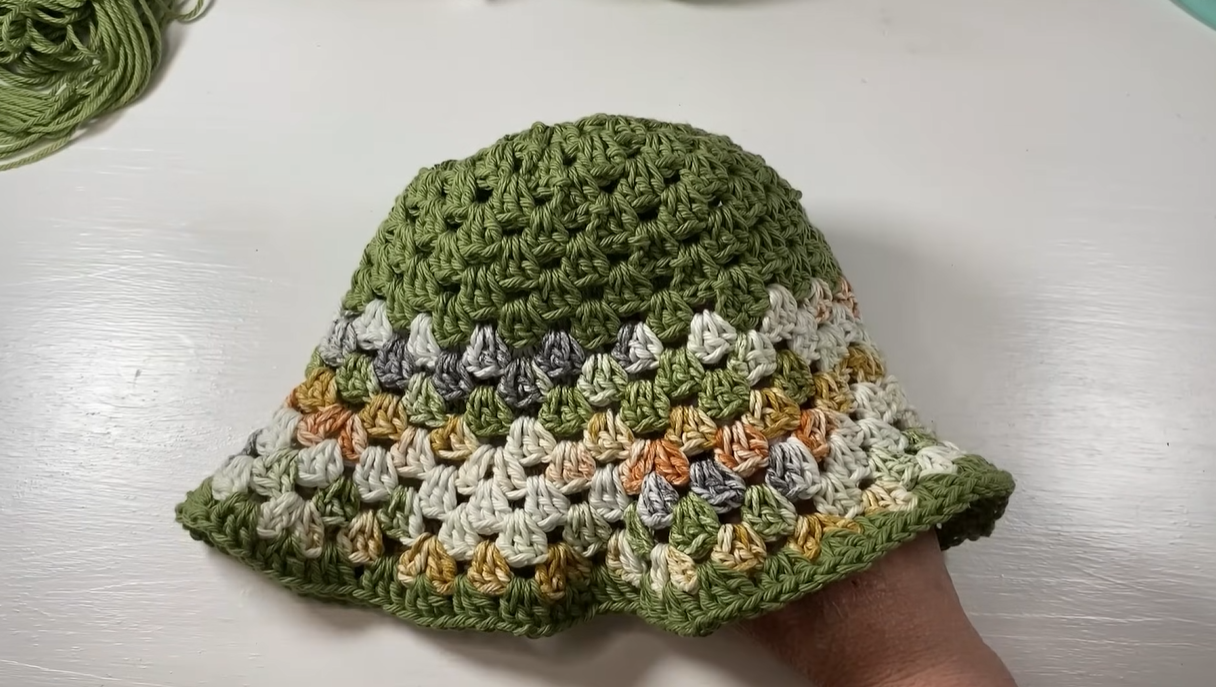 Quick & Easy Granny Stitch Bucket Hat Crochet Tutorial