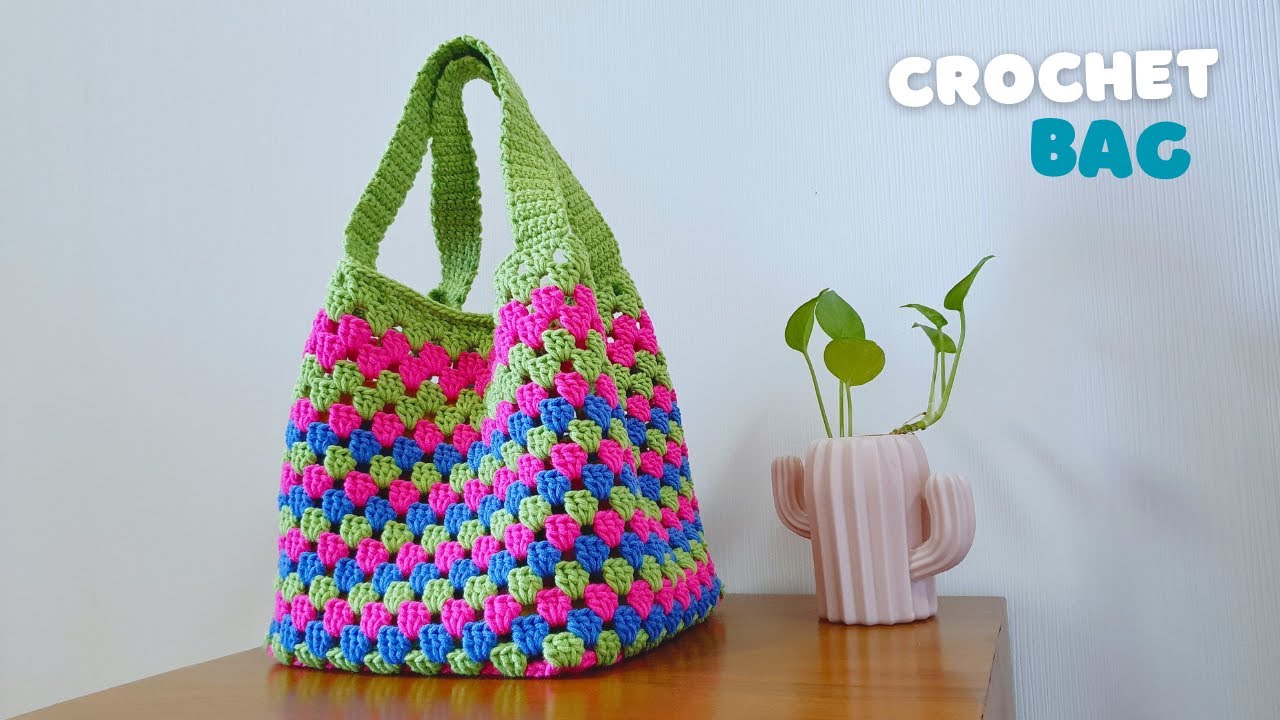 Crochet Tote Bag | Crochet Handbag Step by Step Tutorial