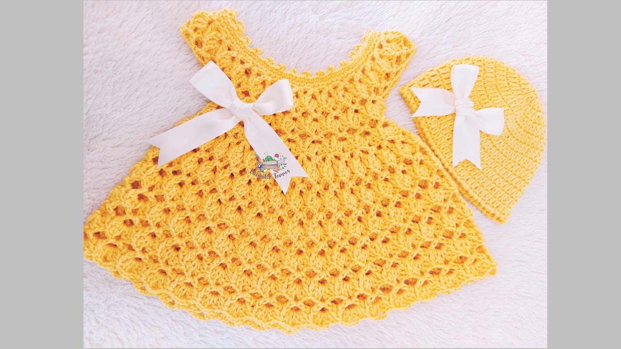 Newborn Crochet Set: A Dress and Hat Tutorial