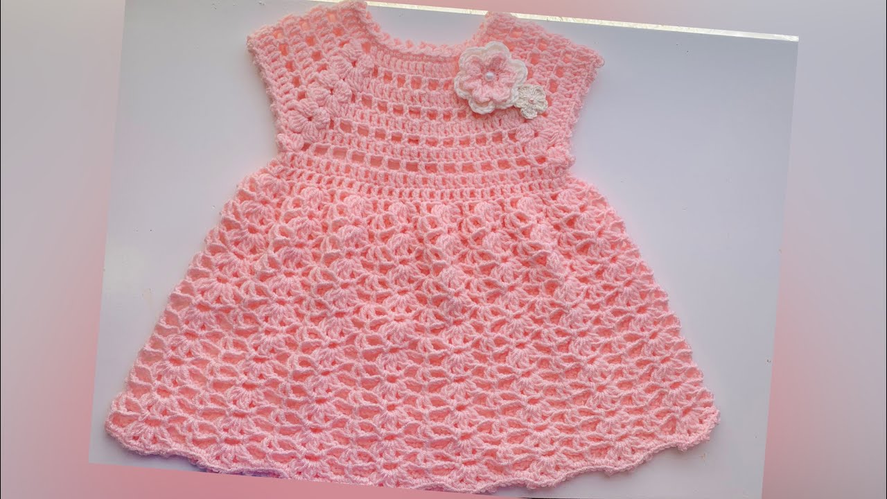 Crochet baby dress 3 to 6 months / baby fabrics