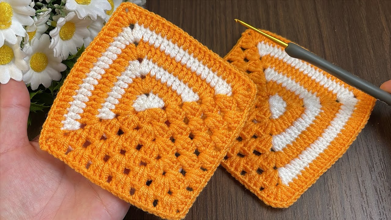 Craft a Modern Two-Tone Granny Square