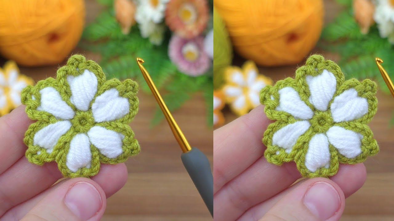 Wow!! Super easy tunisian crochet motif