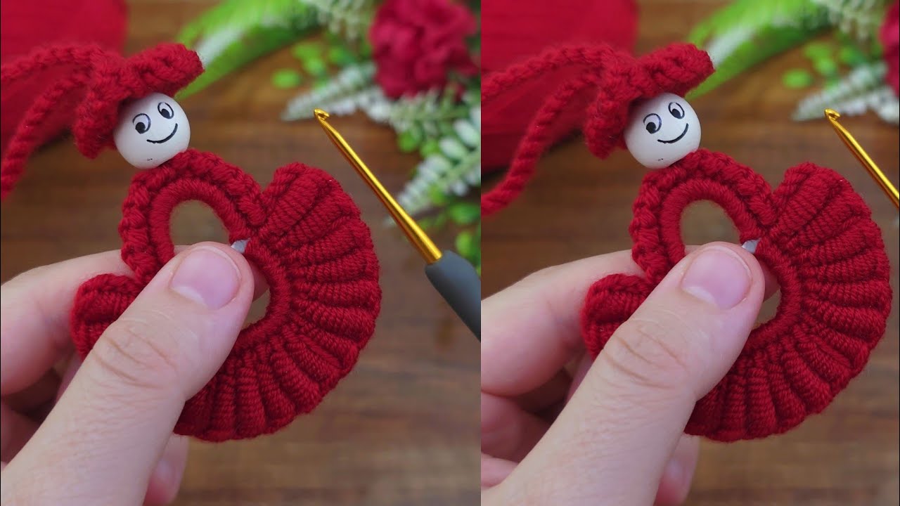 Lovely Keychain from a Can Tab 🧶