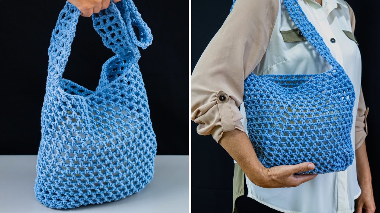 How to crochet a net bag quickly and easily!